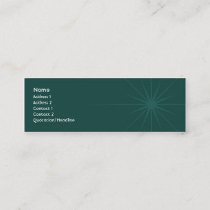 Star - Skinny Mini Business Card