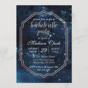 Star Sky Celestial Bachelorette Party Invitation