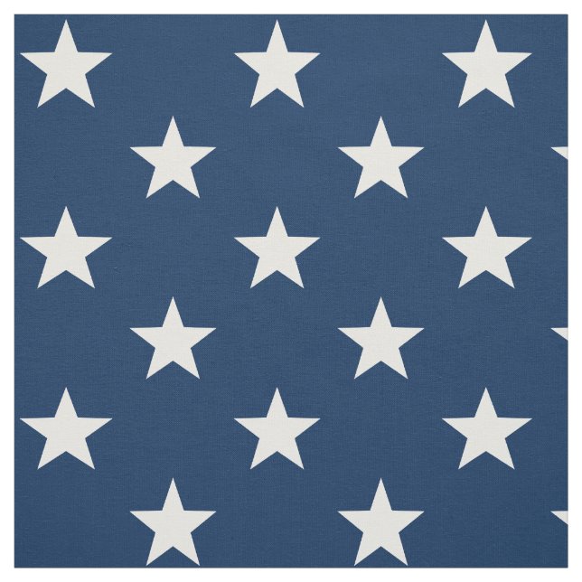 Star-Spangled 1 1/2" Stars Blue USA Fabric (Swatch)