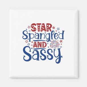 Star Spangled And Sy Independence Day Funny 4th Of Magnet
