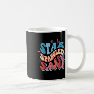 Star Spangled And Sy Independence Day Groovy 4th O Coffee Mug