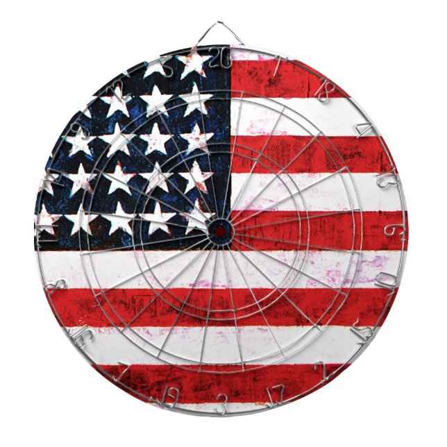 Star Spangled Banner - American Flag Dartboard (Front)