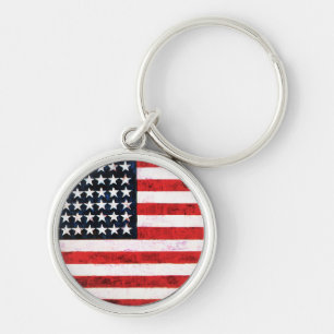 Star Spangled Banner - American Flag Key Ring