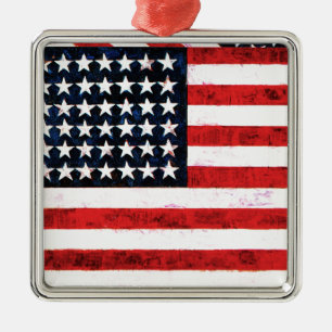 Star Spangled Banner - American Flag Metal Ornament