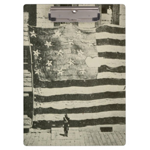Star Spangled Banner: American Flag on Display Clipboard