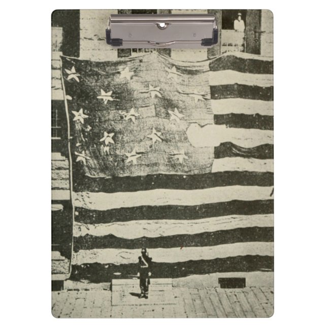 Star Spangled Banner: American Flag on Display Clipboard (Front)