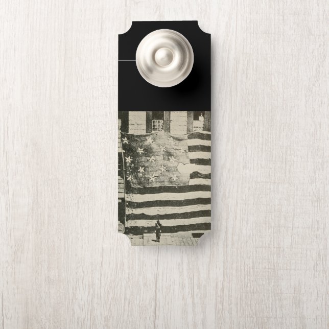 Star Spangled Banner: American Flag on Display Door Hanger (On Knob)