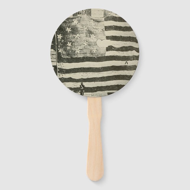 Star Spangled Banner: American Flag on Display Hand Fan (Front)