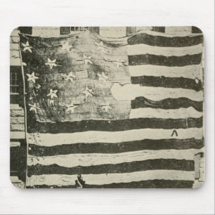 Star Spangled Banner: American Flag on Display Mouse Pad