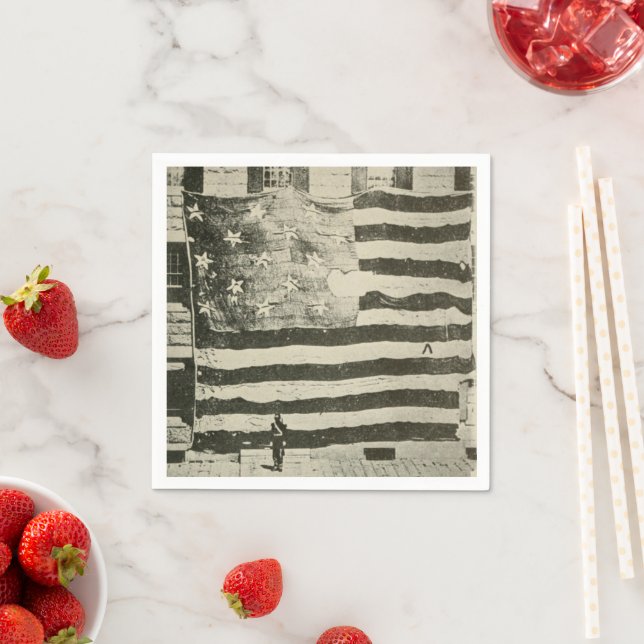 Star Spangled Banner: American Flag on Display Napkin (Insitu)