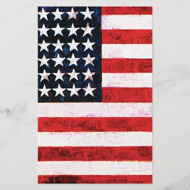 Star Spangled Banner - American Flag Stationery (Front)