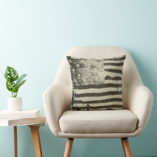 Star Spangled Banner American Military Battle Flag Cushion