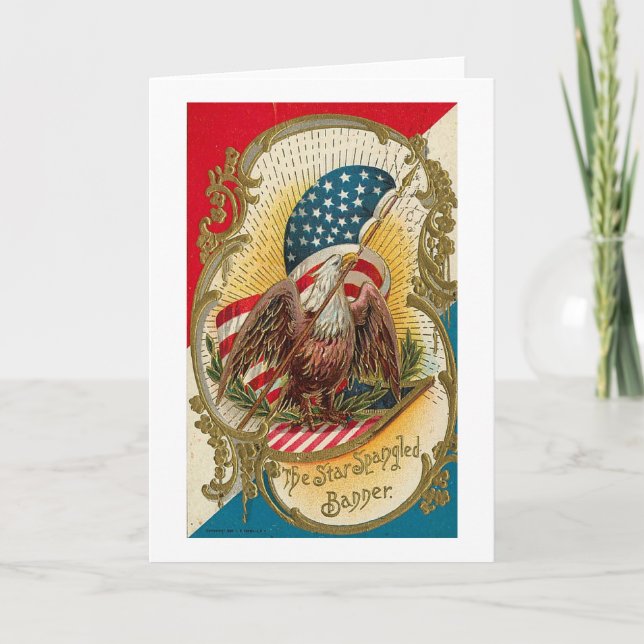 Star Spangled Banner Eagle Card (Front)