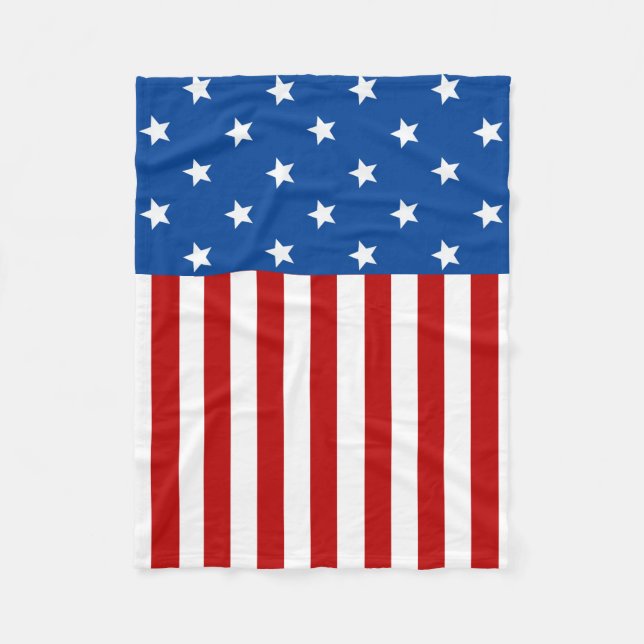 Star Spangled Banner Fleece Blanket (Front)