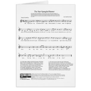 Star-Spangled Banner National Anthem Music Sheet