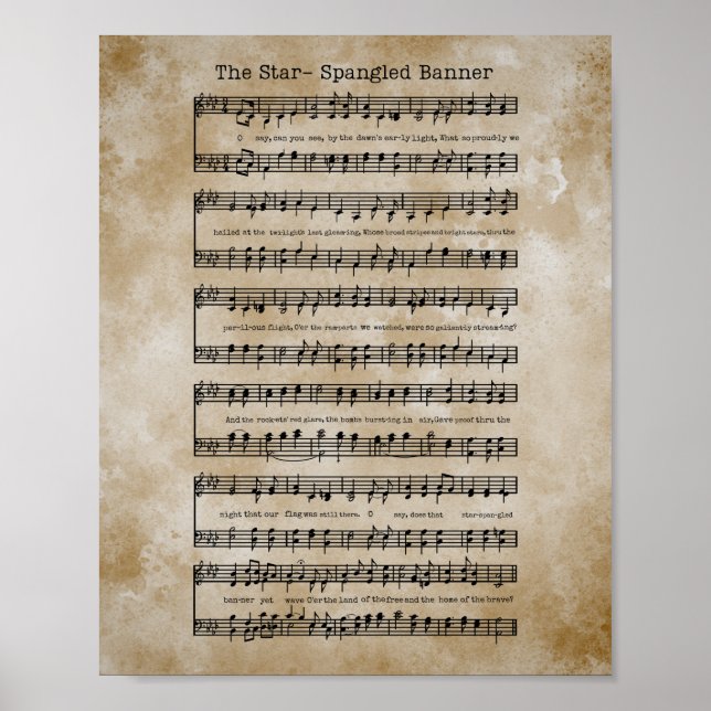Star-Spangled Banner Poster (Front)
