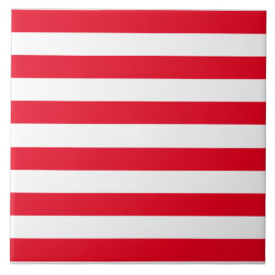 Star Spangled Banner Stripes Ceramic Tile
