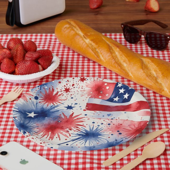 Star-Spangled Banquet Paper Plate (Picnic)