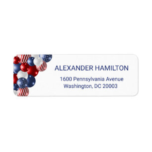Star Spangled Celebration Return Address Label