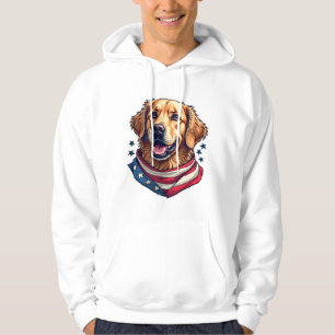 Star Spangled Golden Retriever Vintage Tee