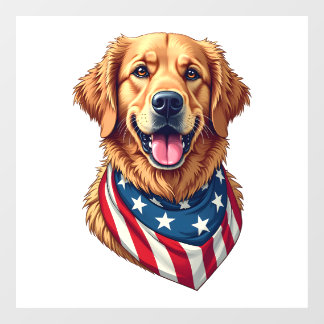 Star Spangled Golden Retriever Vintage Tee 4