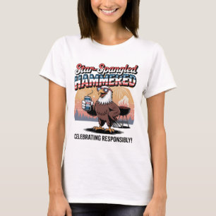 Star-Spangled Hammered Eagle BBQ T-Shirt
