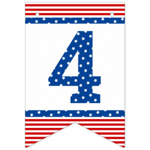 Star-Spangled Red White Blue Any Celebration Bunting