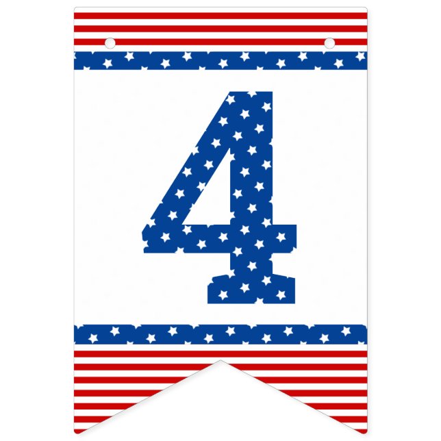 Star-Spangled Red White Blue Any Celebration Bunting (Thirteenth Flag)