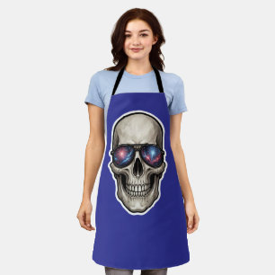 Star‑Spangled Shades Skull Apron