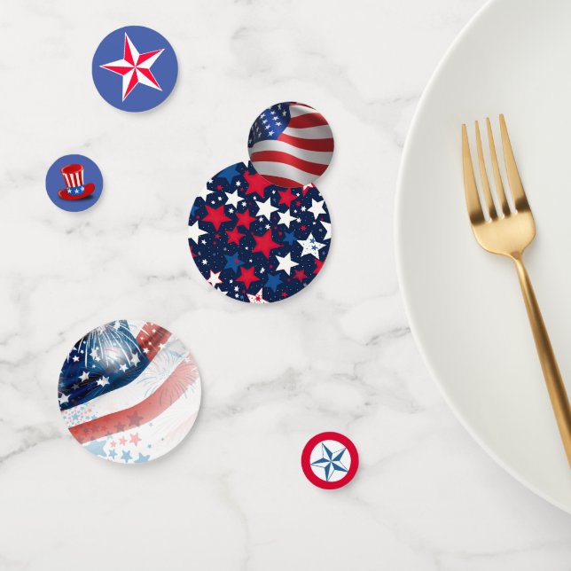 Star-Spangled Spectacle: July 4th Table Confetti (Group)