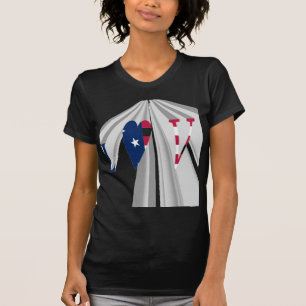 Star-Spangled Statement: Graphic I Love USA Design T-Shirt