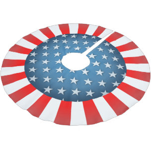 Star-Spangled Style Brushed Polyester Tree Skirt
