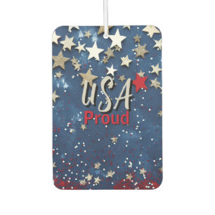Star Spangled USA Proud Car Air Freshener