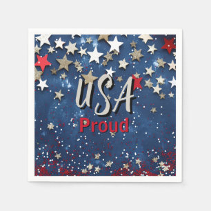Star Spangled USA Proud Napkin