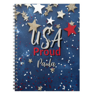 Star Spangled USA Proud Notebook
