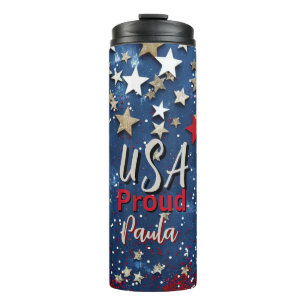 Star Spangled USA Proud Thermal Tumbler