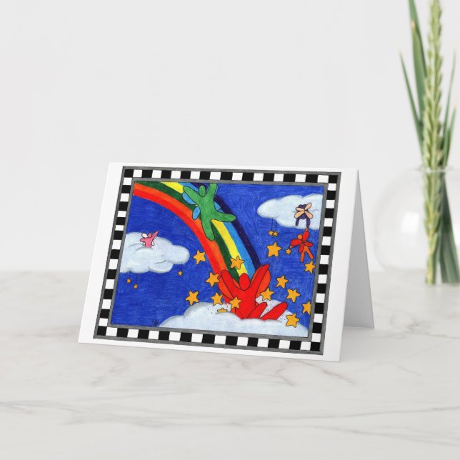 Star Sprinkles Greeting Card (Front)