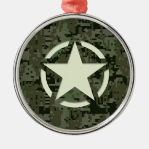 Star Stencil Digital Woodland Metal Tree Decoration