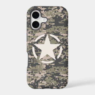 Star Stencil Tag Decal Style Khaki Camouflage iPho