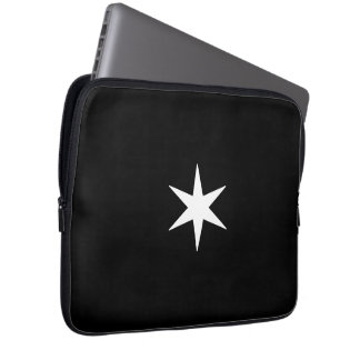 Star Stern black and white Laptop Sleeve