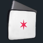 Star Stern pink Laptop Sleeve<br><div class="desc">Star Stern white and pink.</div>