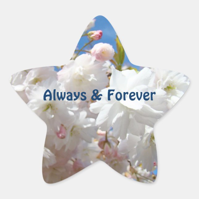 Star stickers Always & Forever Blossom seals (Front)