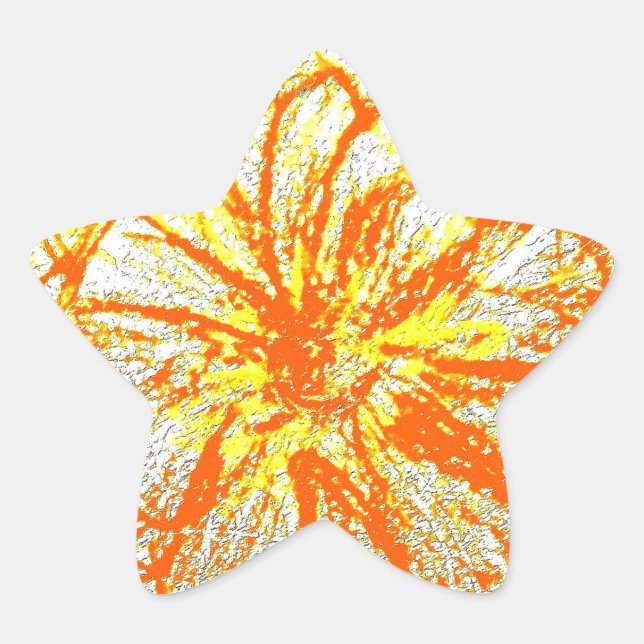 Star Stickers yellow Gerbera (Front)