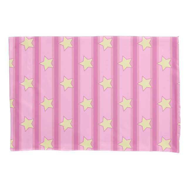 Star Striped Pillowcase (Front)