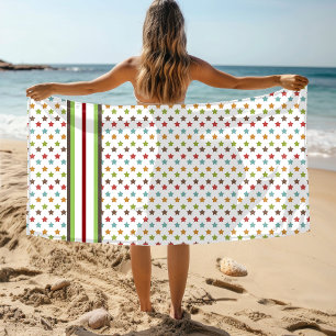 Star Studded Colourful Custom Beach Towel