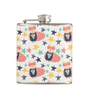 Star Super Hero Hip Flask