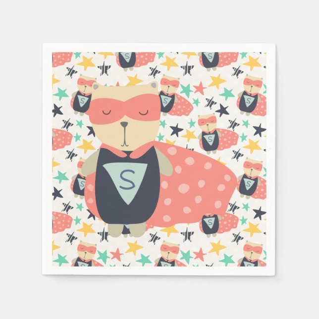 Star Super Hero Napkin (Front)
