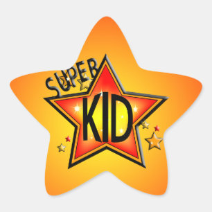 Star  Super Kid Star Shape Stickers