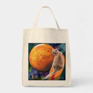Star Surfer-Cat Chilli Pepper Tote Bag