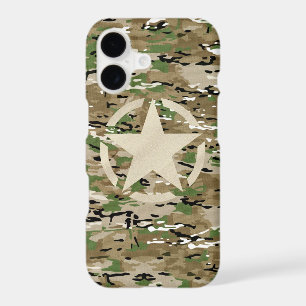 Star Tag on Burlap Camouflage Style